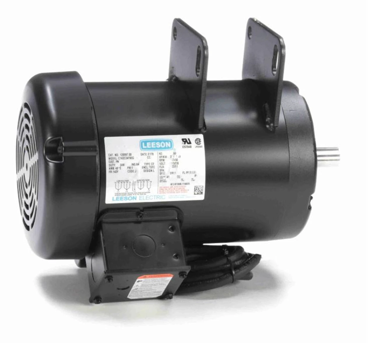120997.00 Leeson | 2 Hp 3450 RPM Delta Unisaw Electric Motor 115/230 Volts