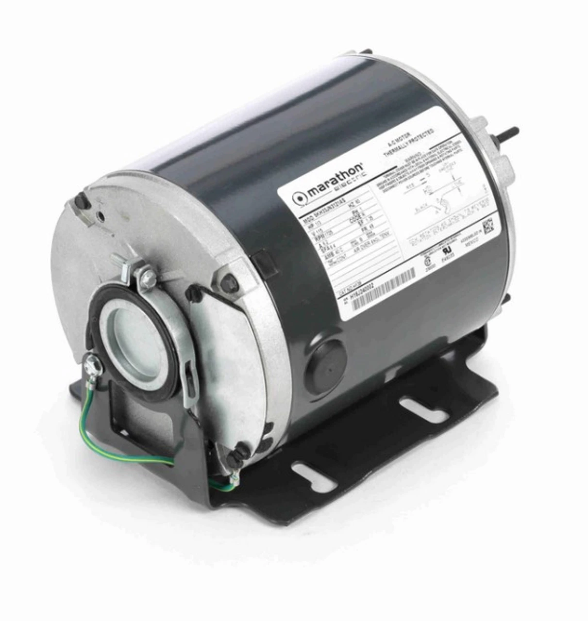 H139 Marathon 1/3 Hp 1800 RPM 115V TENV 48 Frame Split-Phase Farm Motor - Image 2