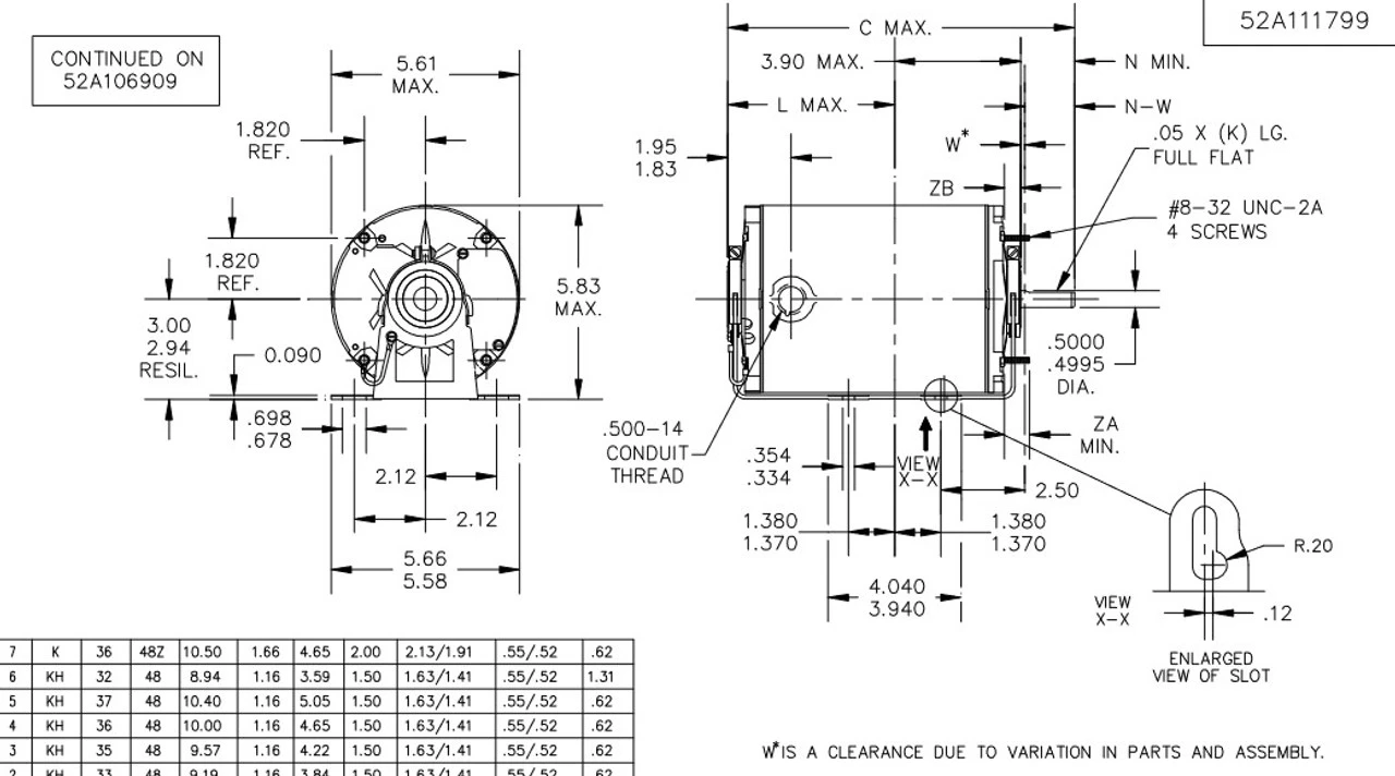 H139 Marathon 1/3 Hp 1800 RPM 115V TENV 48 Frame Split-Phase Farm Motor - Image 4