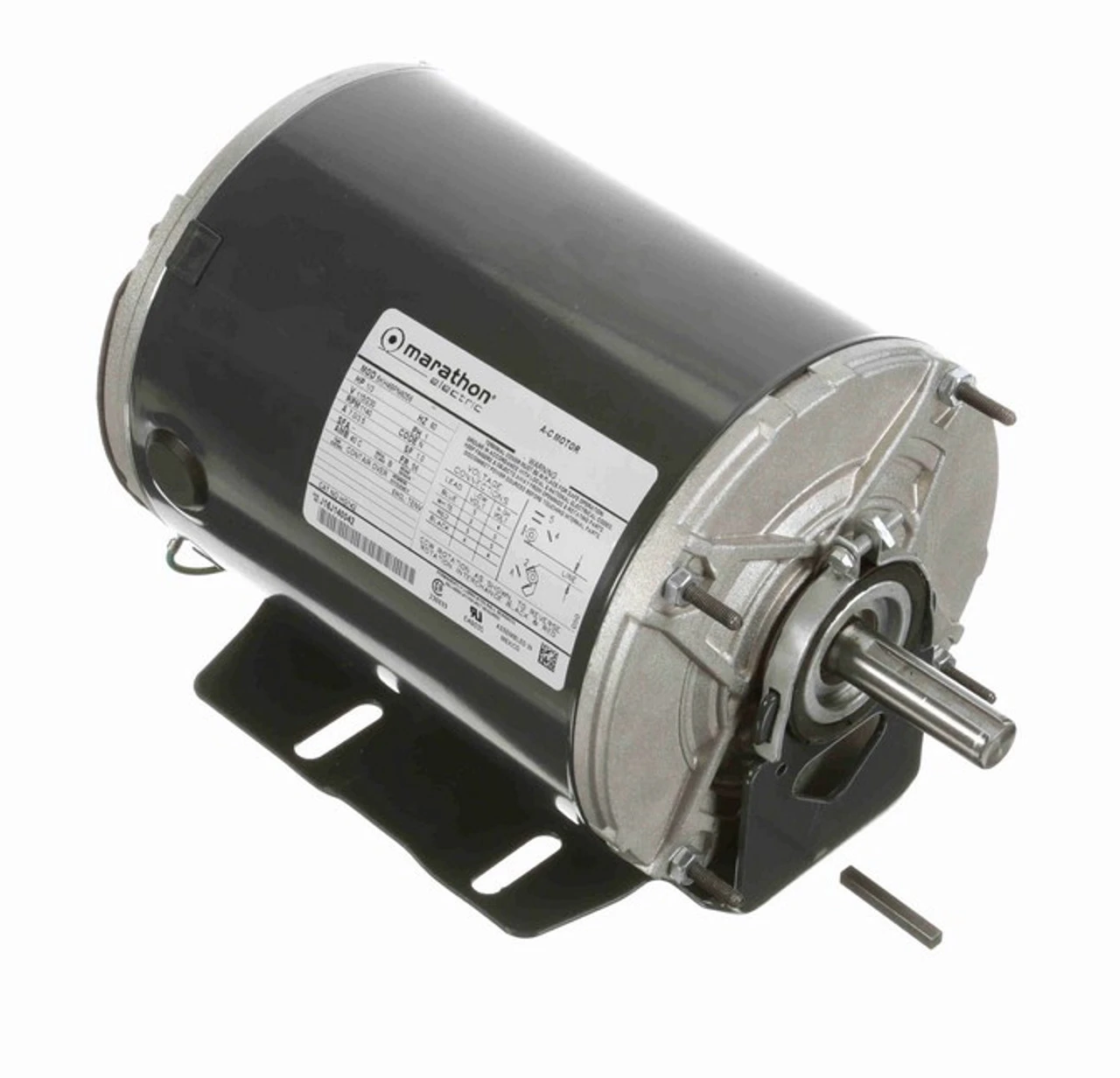 HG142 Marathon 1/3 Hp 1200 RPM 115/230V TENV 56 Frame Split-Phase Farm Motor
