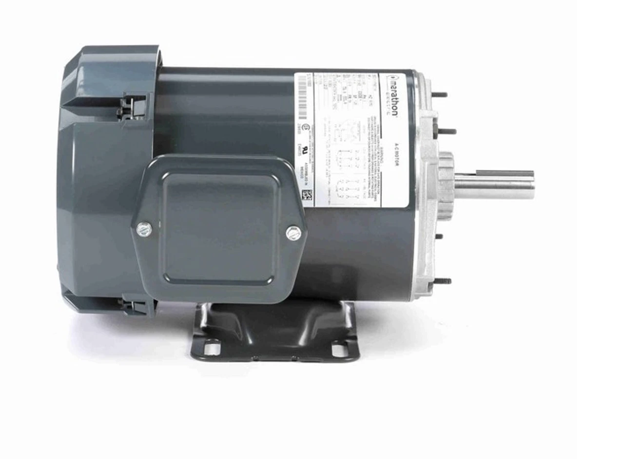 K161 Marathon 3/4 Hp 208-230/460V 1800 RPM 3-Phase 56 Frame TEFC (rigid Base) Motor - Image 3