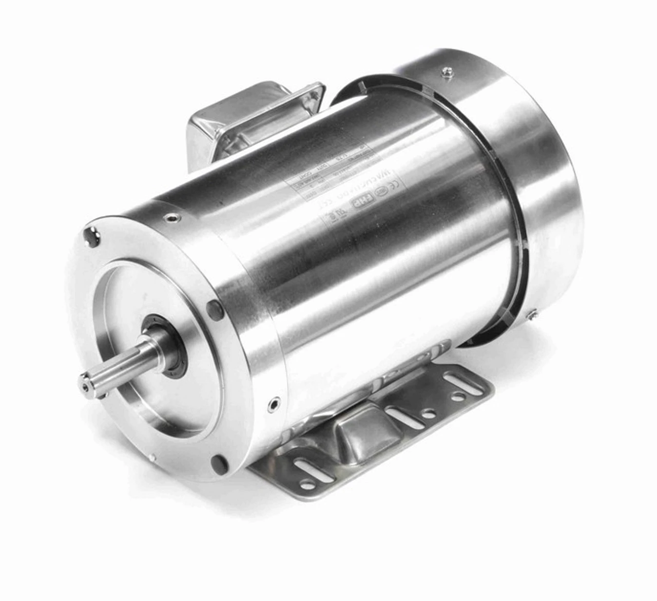 191417.00 Leeson 1 Hp 1200 RPM 208-230/460V 56HC Frame (Rigid Base) TEFC 3-Phase All-Stainless Wash-Down Motor - Image 2