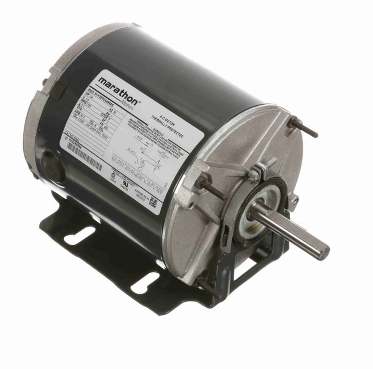 X1903 Marathon 1/4 Hp 1800 RPM 115V TENV 48Z Frame Split-Phase Farm Motor