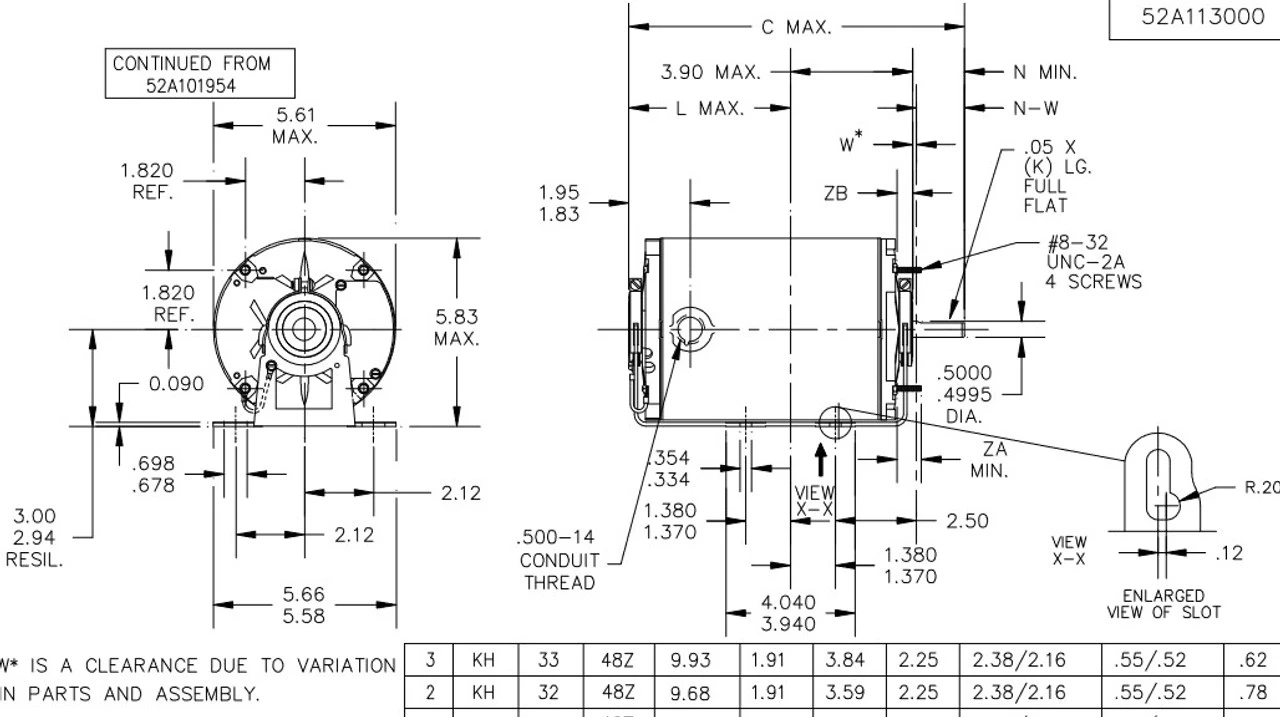 X1904 Marathon 1/3 Hp 1800 RPM 115V TENV 48Z Frame Split-Phase Farm Motor - Image 4