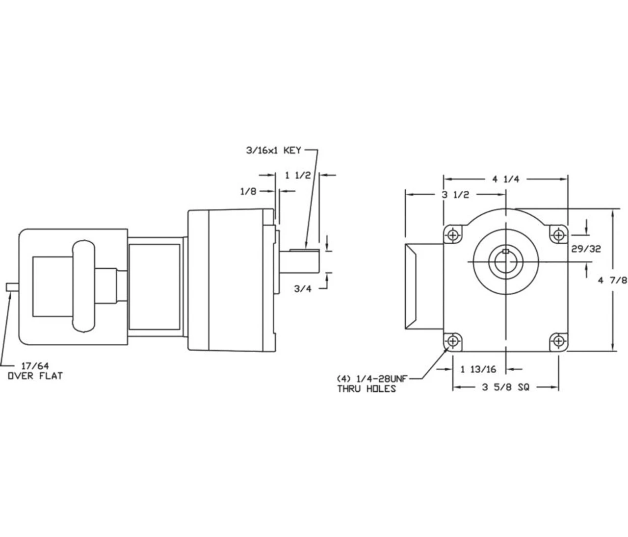 Dayton Model 1LPX2 Gear Motor 20 RPM 1/5 Hp 115/230V (2H441) - Image 2