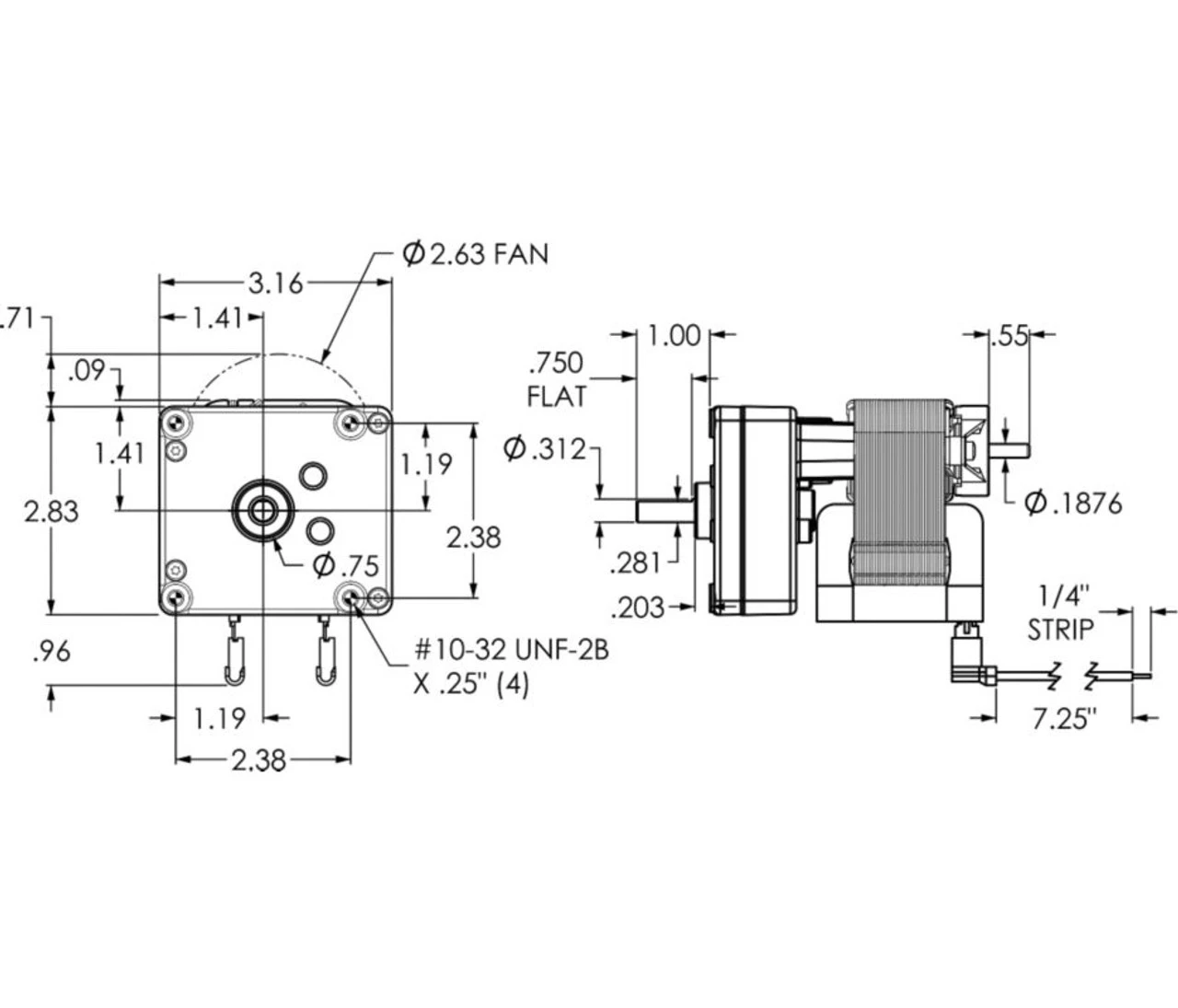 Dayton Model 1MBG4 Gear Motor 6 RPM 1/111 Hp 115V (4LL06) - Image 2