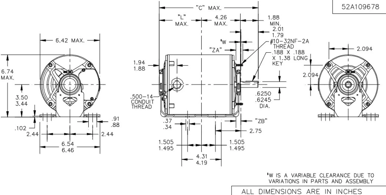 H247 Marathon 1/2 Hp 1800 RPM 115/208-230V TEAO 56 Frame Split-Phase Farm Motor - Image 4