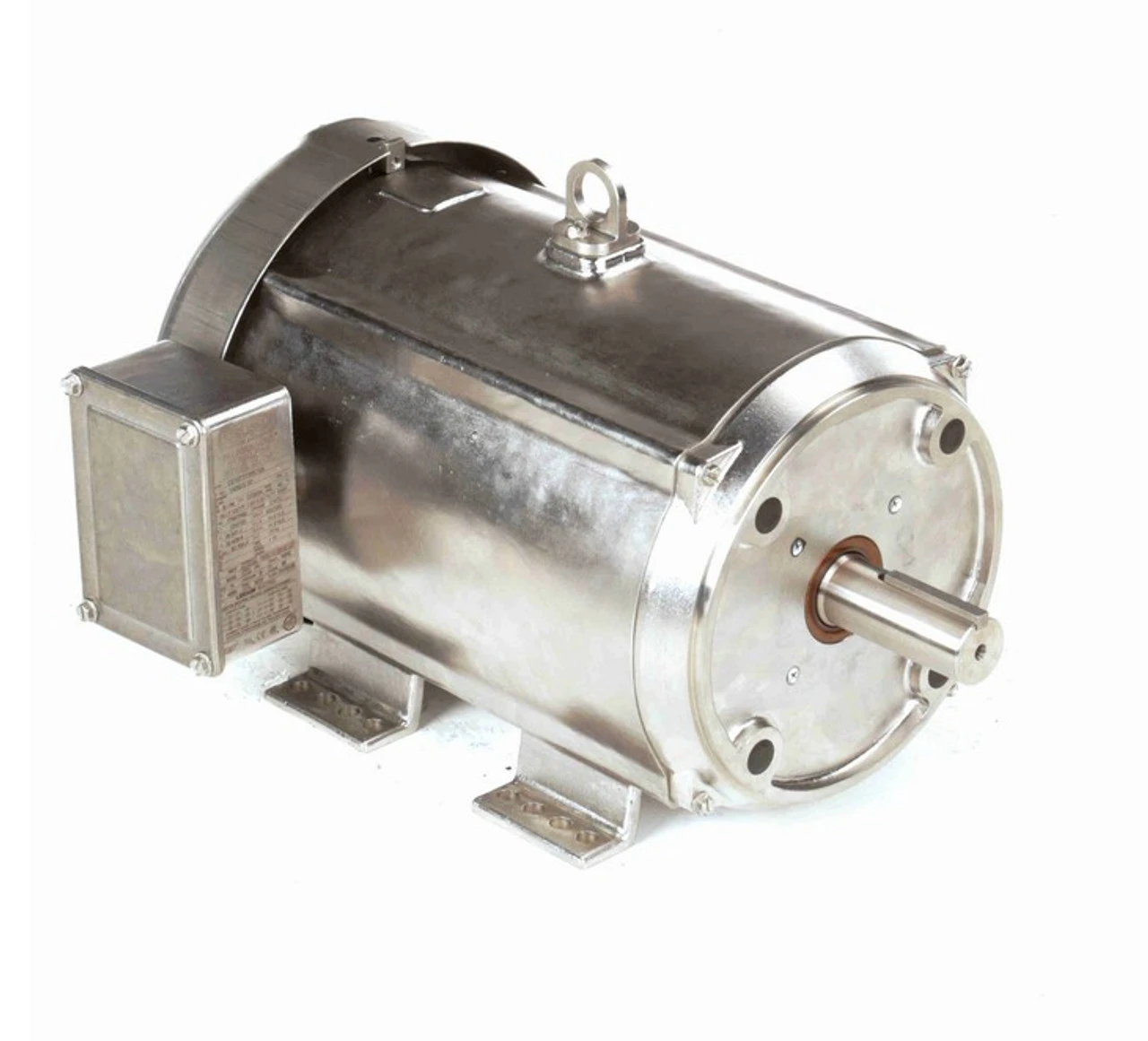 140828.00 Leeson 10 Hp 1800 RPM 230/460V 215TC Frame (Rigid Base) TEFC 3-Phase Premium-Stainless Wash-Down Motor