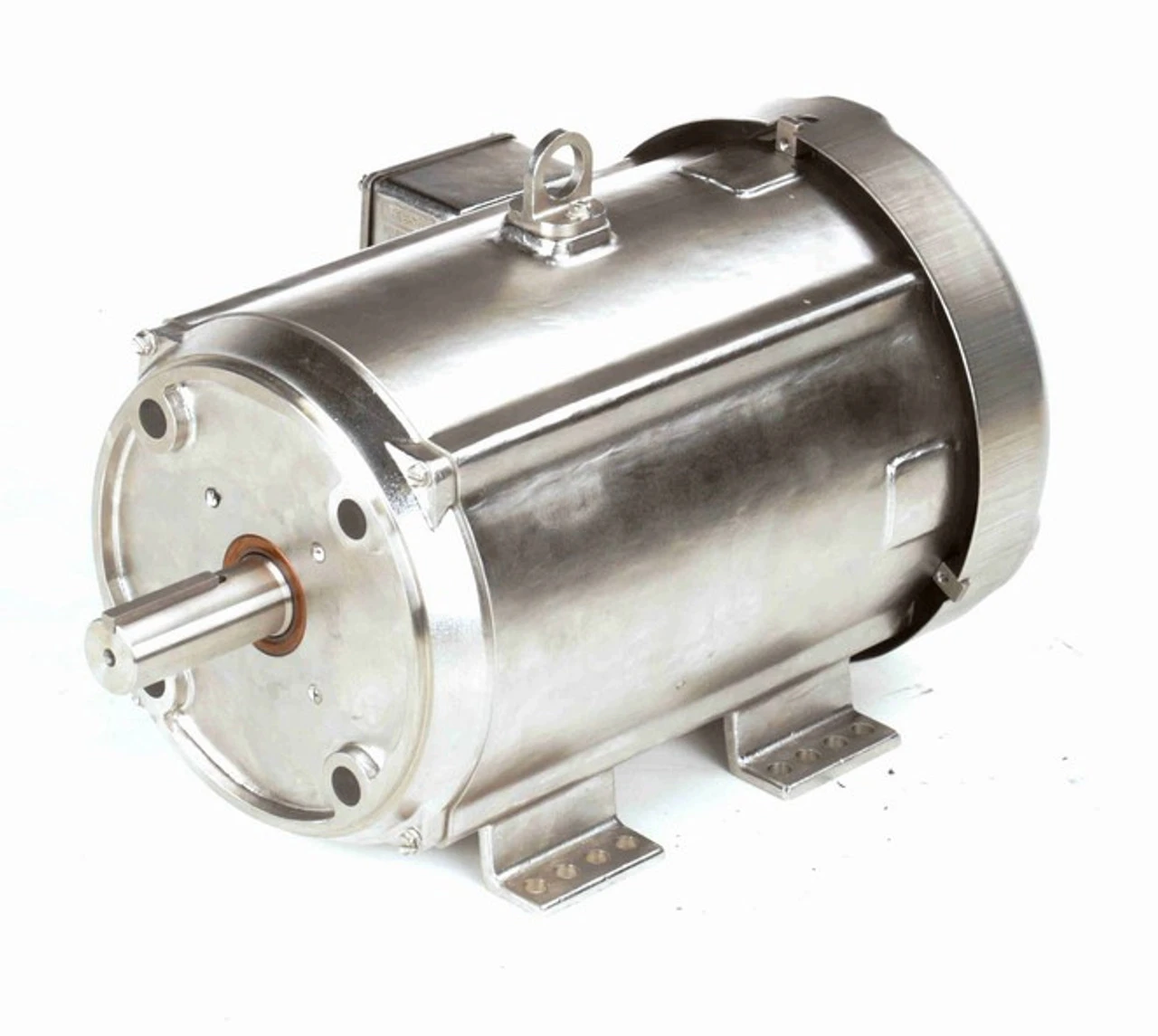 140828.00 Leeson 10 Hp 1800 RPM 230/460V 215TC Frame (Rigid Base) TEFC 3-Phase Premium-Stainless Wash-Down Motor - Image 2