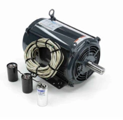 140830.00 Leeson 7 1/2 Hp 1800 RPM 230V 215TZ Frame (Rigid Base) DPAO 1-Phase Tobacco Barn Motor