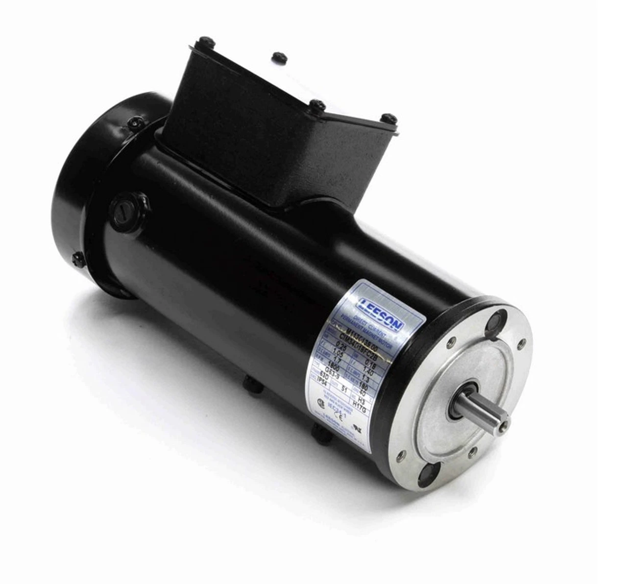 M1130139.00 Leeson 0.25 KW 1800 RPM 180VDC 63D Frame IP54 (No Base) TEFC Controllable DC Motor