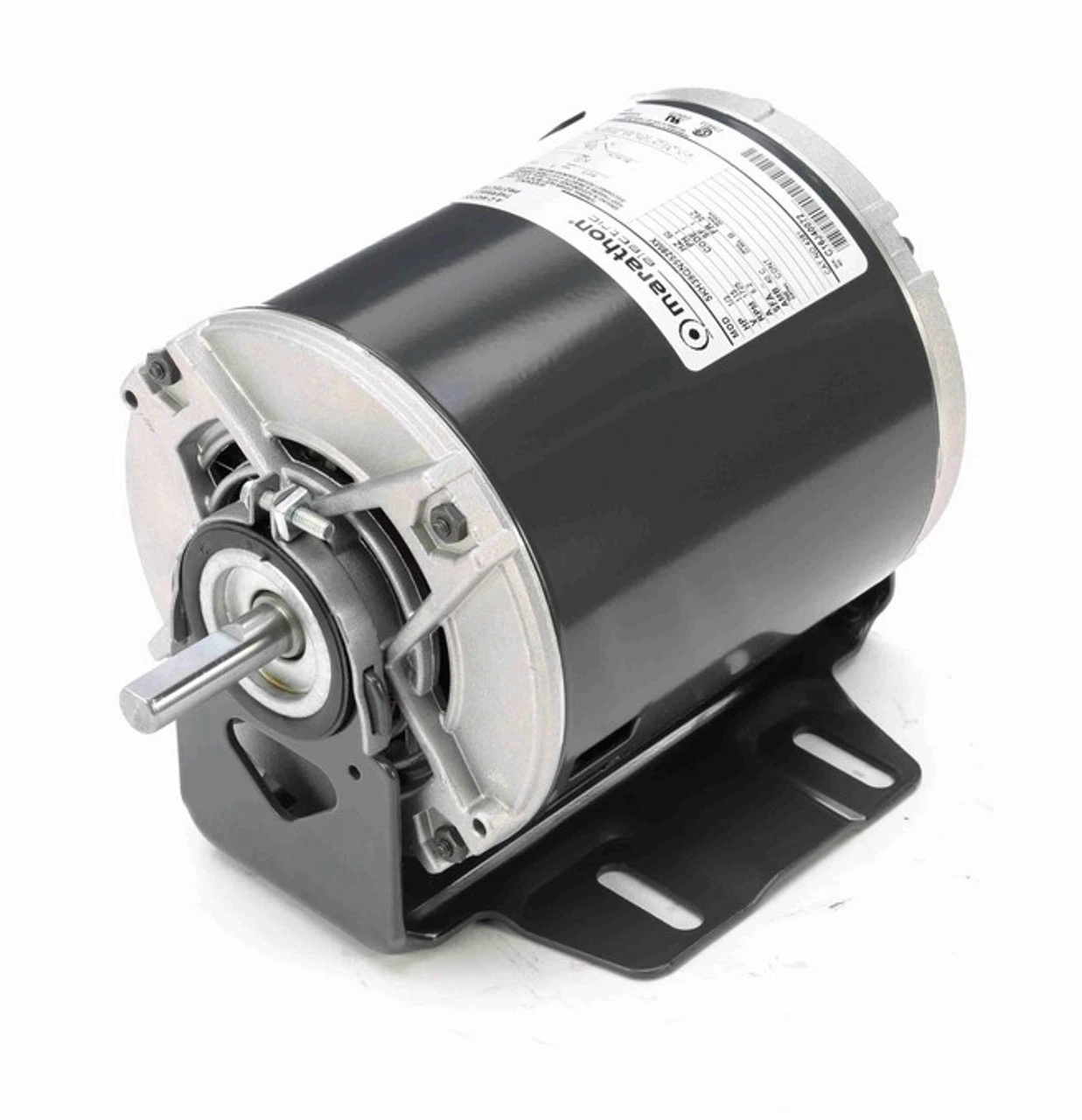 4381 Marathon 1/3 Hp (1 Speed) 115V 1800 RPM ODP 56Z Frame Resilient Base Blower Motor - Image 2