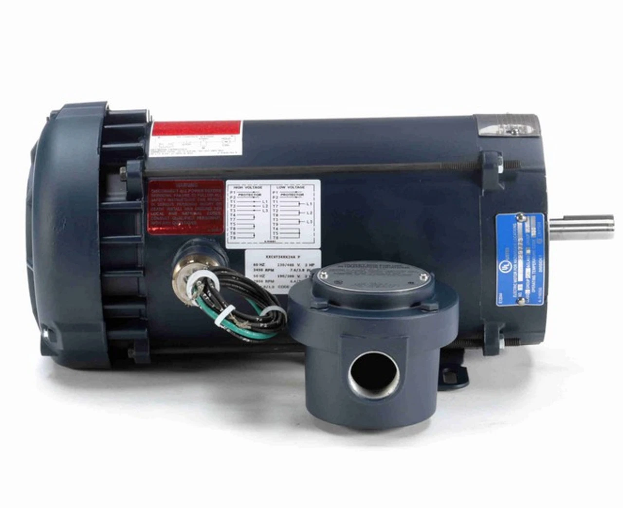 119443.00 Leeson 3 Hp 3600 RPM 230/460V 56C Frame TEFC Explosion-Proof (Rigid Base) 3-Phase Motor - Image 3