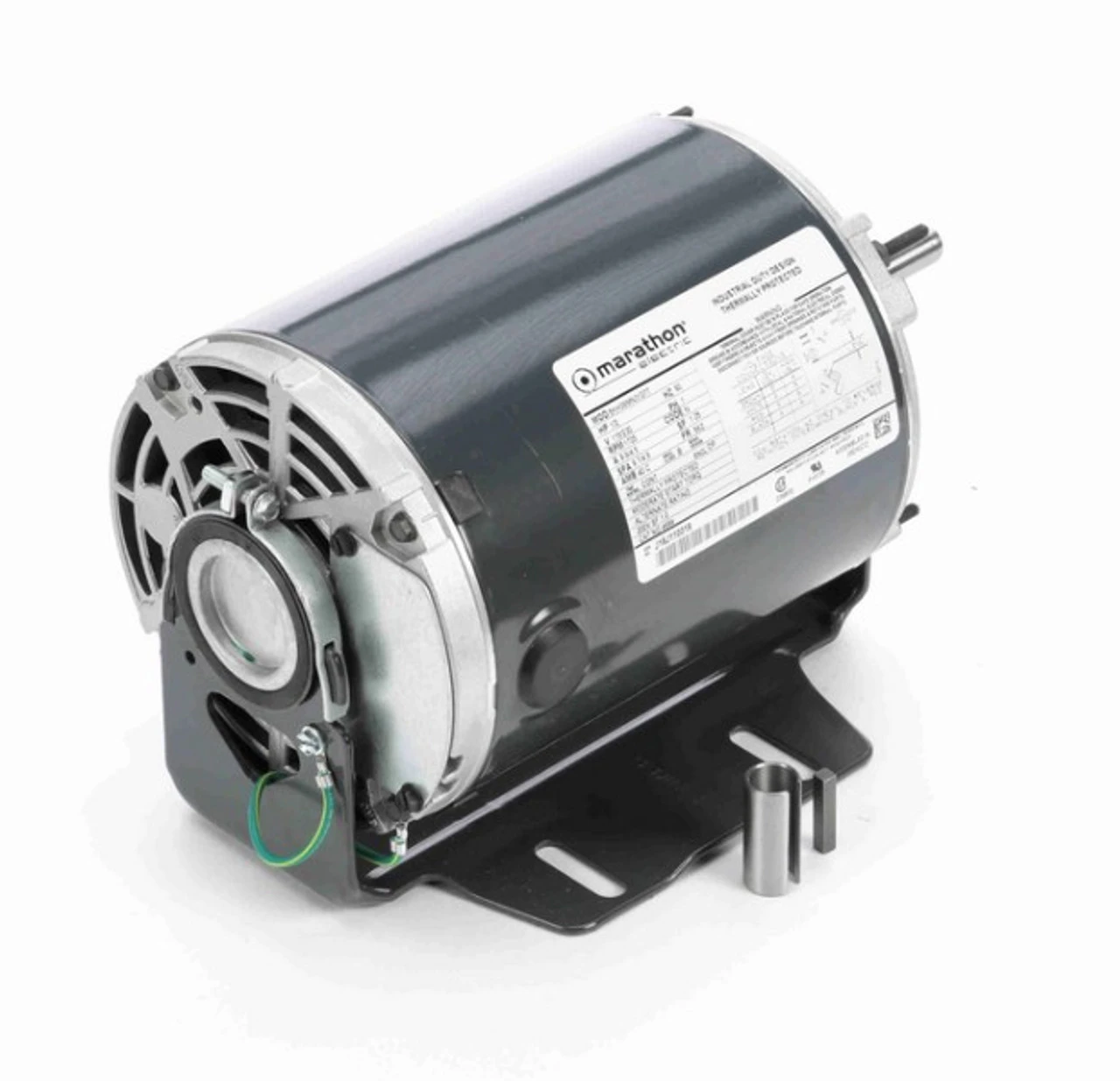 4684 Marathon 1/2 Hp (1 Speed) 115/230V 1800 RPM ODP 56Z Frame Resilient Base Blower Motor - Image 2