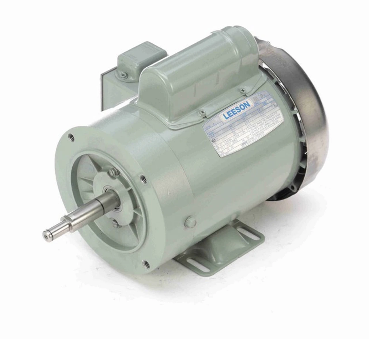 119448.00 Leeson 1 Hp 3600 RPM 115/208-230V 56CZ Frame (Rigid Base) TEFC 1-Phase Milk Transfer Motor - Image 2