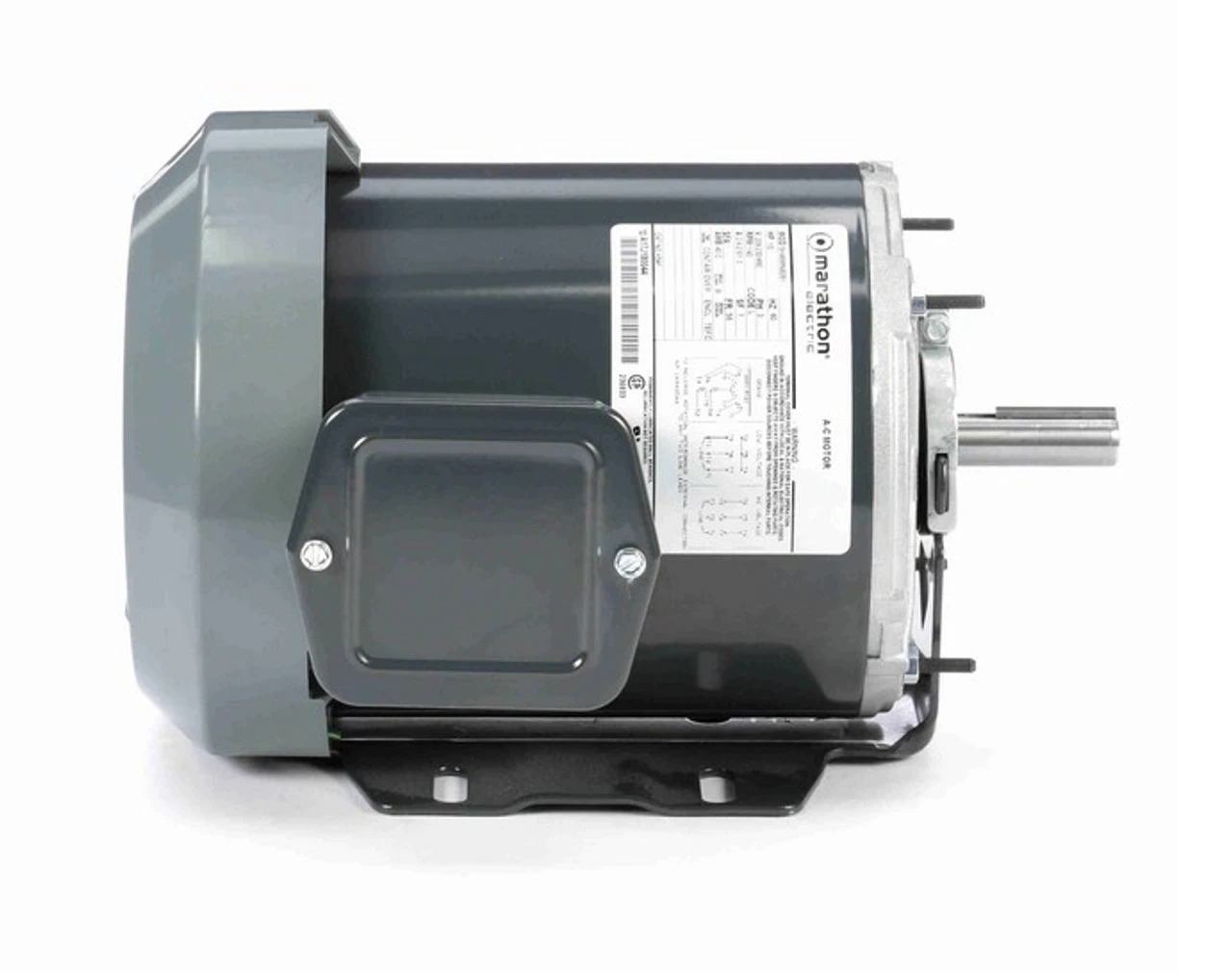 K541 Marathon 1/2 Hp (1 Speed) 208-230/460V 1200 RPM TEFC 56 Frame 3 Phase Resilient Base Motor - Image 3