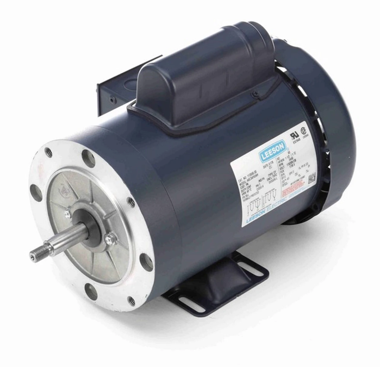 113958.00 Leeson 1 1/2 Hp 3600 RPM 115/208-230V 56J Frame (Rigid Base) TEFC 1-Phase Jet Pump Motor - Image 2