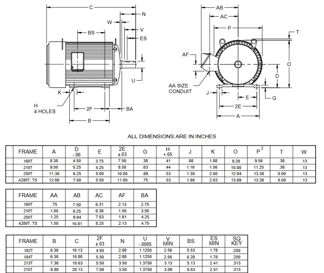 U5L9C Nidec 5 Hp 1800/900 RPM (2 Speed) 184T Frame 460V TEFC Variable-Torque 3-Phase Electric Motor - Image 2