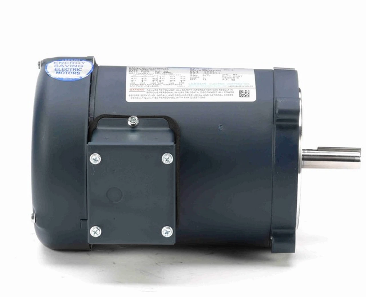 102860.00 Leeson 1/2 Hp 1800 RPM 208-230/460V 56C Frame TEFC C-Face (No Base) 3-Phase Motor - Image 3