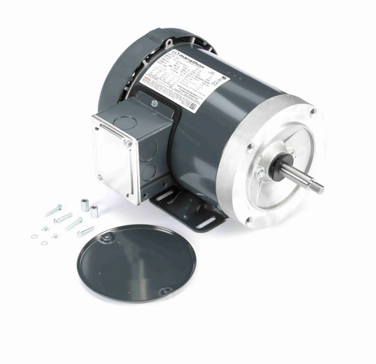 J061 Marathon 1/2 Hp 3-Phase Jet Pump Motor 3600 RPM 208-230/460V TEFC 56J Frame (rigid Base)