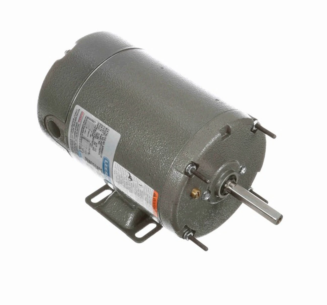 A099462.00 Leeson 1/2 Hp 1200 RPM 115/230V 48Z Frame TEAO 1-Phase Belt Drive Farm Motor