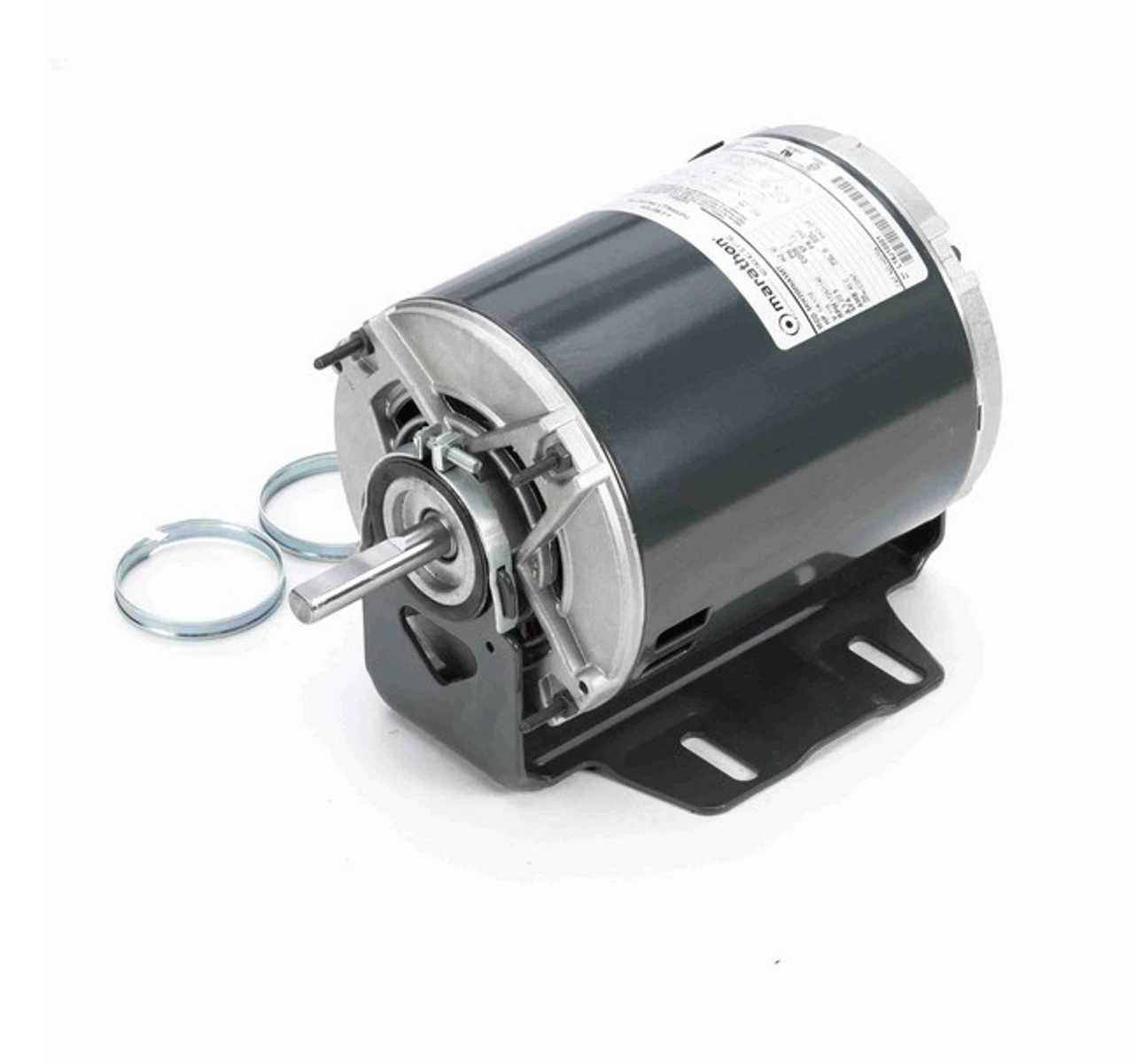 HG704 Marathon 1/4 Hp (2 Speed) 115V 1800/1200 RPM ODP 56Z Frame Resilient Base Blower Motor - Image 2