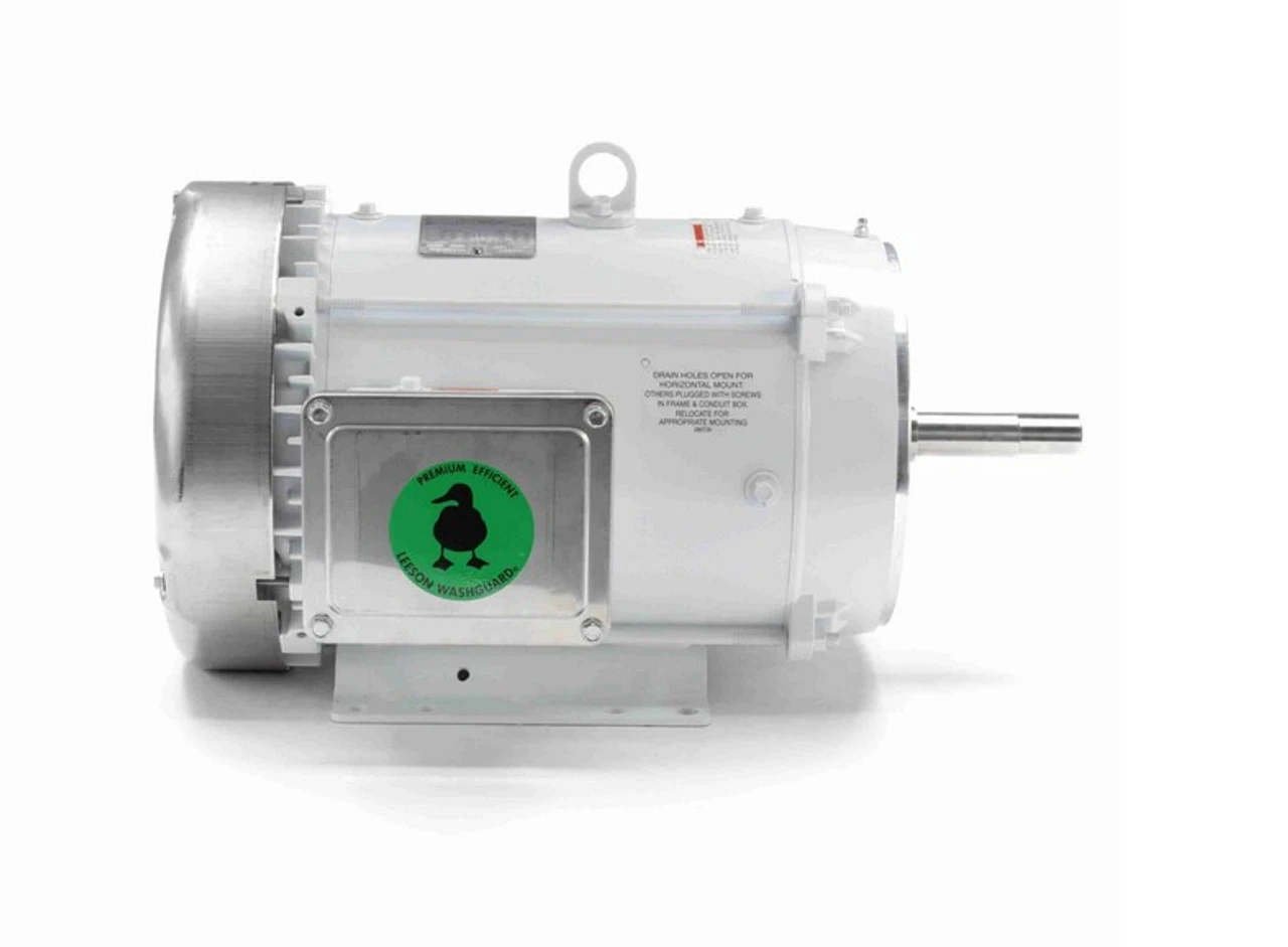 141270.00 Leeson 7 1/2 Hp 1800 RPM 230/460V 213JM Frame (Rigid Base) TEFC 3-Phase Wash-Down Pump Motor - Image 3