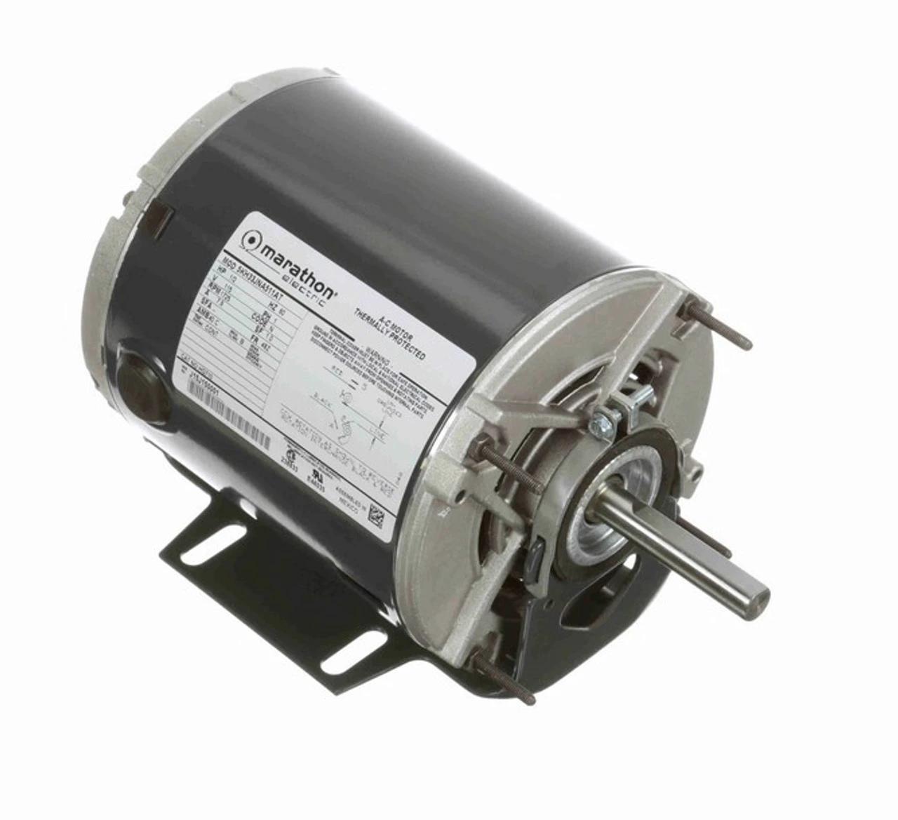 HG710 Marathon 1/2 Hp (1 Speed) 115V 1800 RPM ODP 48Z Frame Resilient Base Blower Motor
