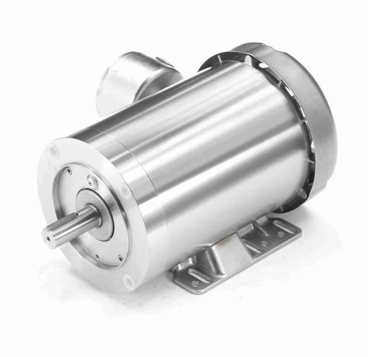 121881.00 Leeson 2 Hp 3600 RPM 230/460V 145TC Frame (Rigid Base) TEFC 3-Phase Stainless Wash-Down Motor - Image 2