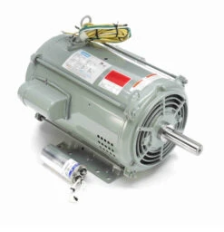 141084.00 Leeson 10 Hp 3600 RPM 230V 215TZ Frame (Rigid Base) DPAO 1-Phase Crop Dryer Motor
