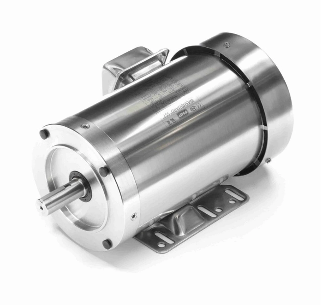 191491.00 Leeson 2 Hp 1800 RPM 208-230/460V 145TC Frame (Rigid Base) TEFC 3-Phase All-Stainless Wash-Down Motor - Image 2