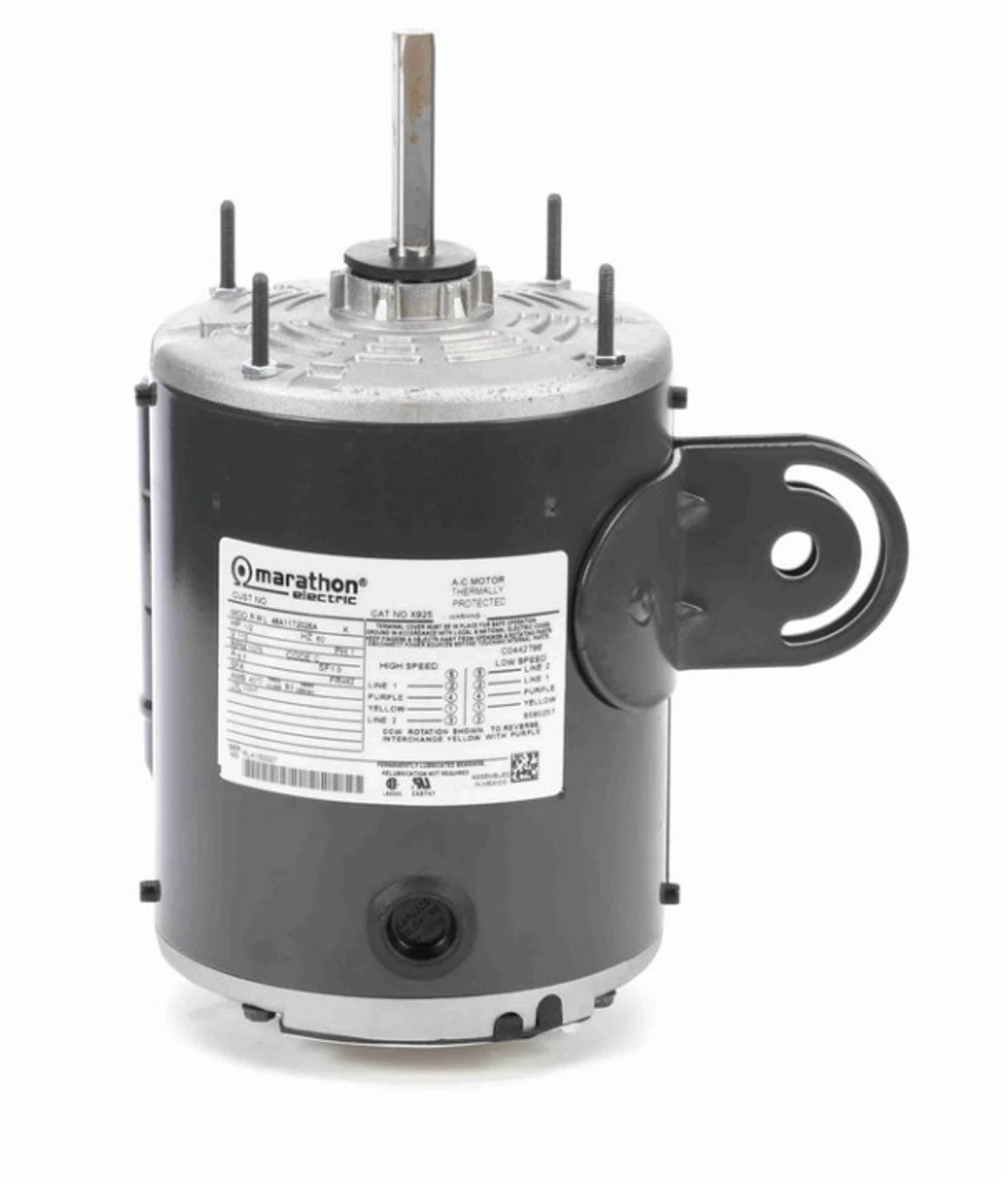 X925 Marathon 1/2 Hp (1 Speed) 115V 1200 RPM TEAO 48Z Frame PSC Pedistal Fan Motor