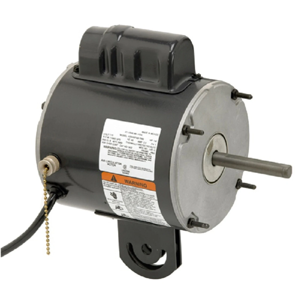 1838 Nidec | 1/2 Hp 1075 RPM 2-Speed 115V; 5.6" Yoke Mount Fan Motor