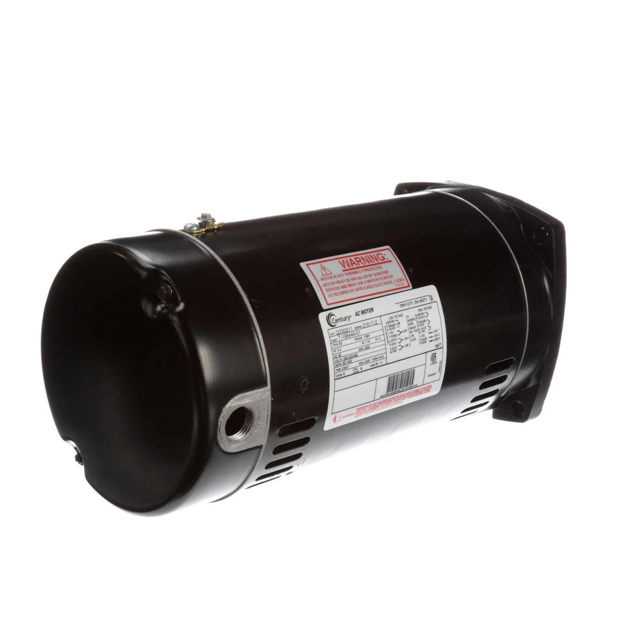 Q3302V1 Century 3 Hp 3450 RPM 56Y Frame 208-230/460V Square Flange Pool Motor # Q3302V1 - Image 3