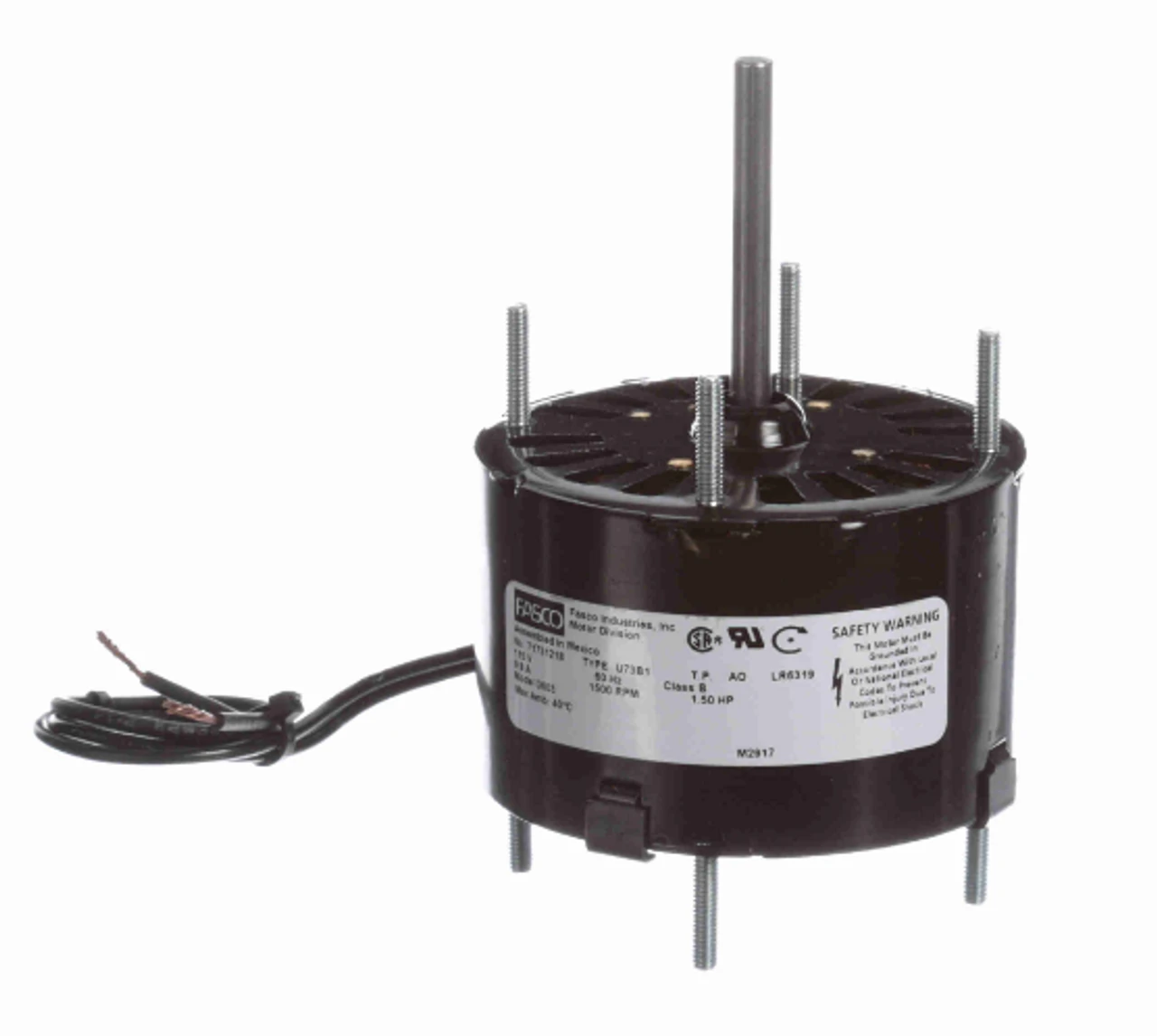 Fasco D603 Motor | 1/50 Hp 1500 RPM CW 3.3" Diameter 115 Volts