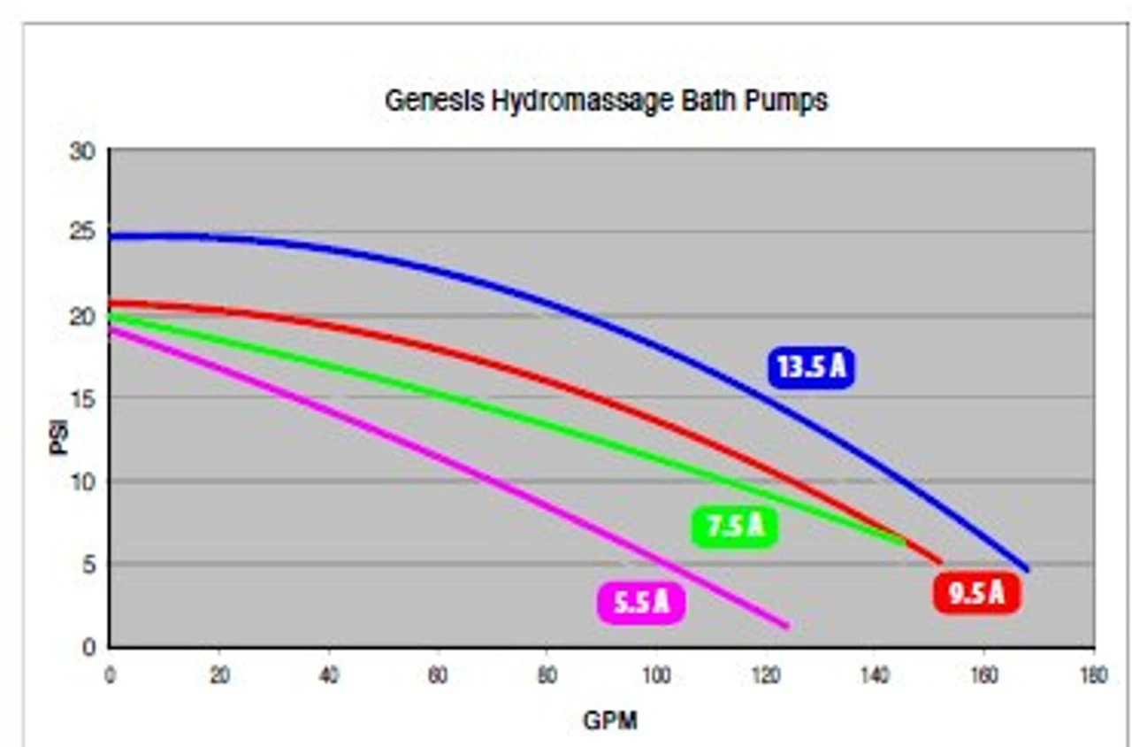 321HF10-0150 Waterway | Genesis Generation Energy Efficient Bath Pump 7.5 Amps 115V With Air Switch - Image 5