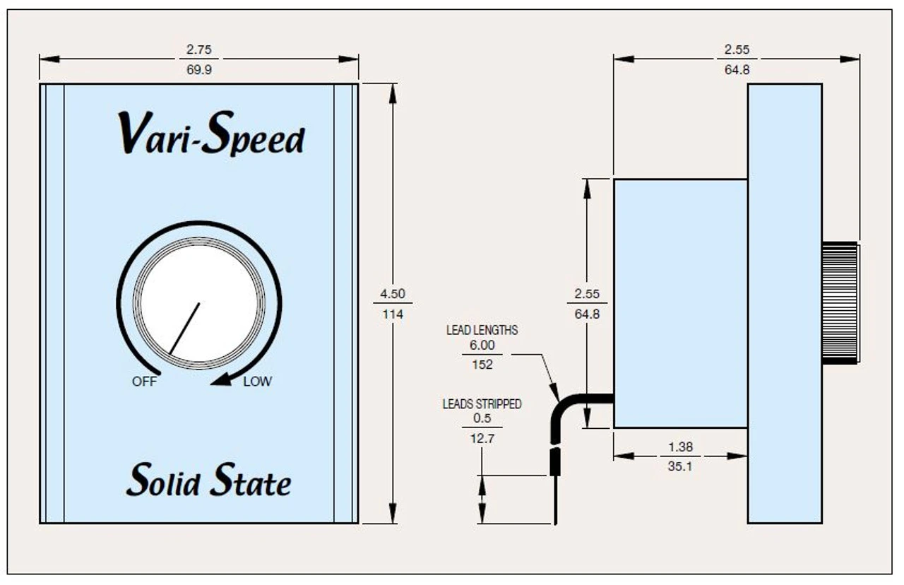 KBWC-28 | KB Electronics Solid State Variable Speed AC Electric Motor Control 8.0 Max Amps 230V - Image 3